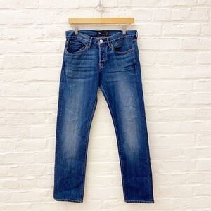 3X1 || M5 Slim Fit Jeans Button Fly 29 x 29 Mid Wash Blue Bento Wash
